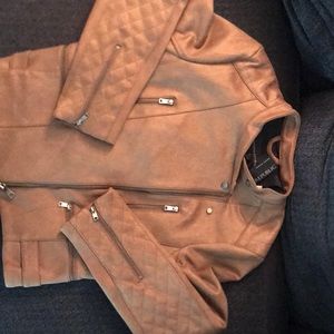 Banana Republic vegan Suede Moto Jacket